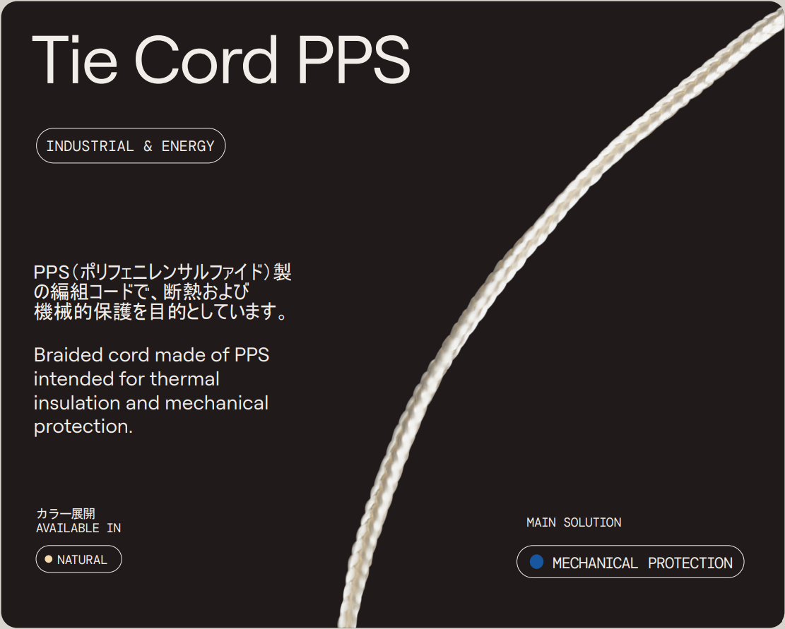 【モーター結束】PPS製編組コード『Tie Cord PPS』