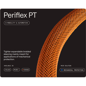 密な編み目の拡張型 配管保護スリーブ『PERIFLEX PT』