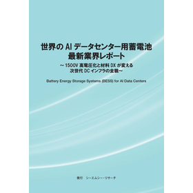 調査レポート『世界のAIデータセンター用蓄電池　最新業界レポート