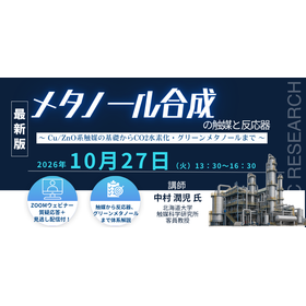 10/27Webセミナー メタノール合成の触媒と反応器