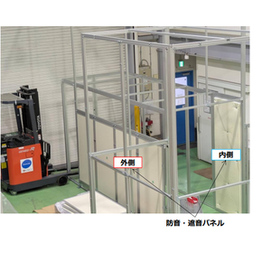 Safety fence, soundproof box, dustproof box