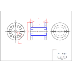 【図面】P型ボビン『P-1(N)&phi;16』