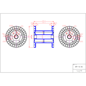 【図面】NS、NP、NF型ボビン『NP-13(N)』