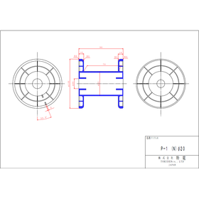 【図面】P型ボビン『P-1(N)&phi;20』