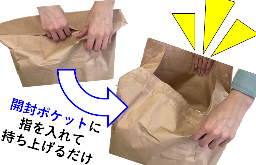 重包装袋『一気開封袋(R) PV+』