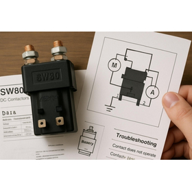 DCコンタクタ SW80の配線図とトラブルシューティング法