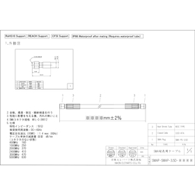 中継用SMA両端プラグ3.5Dケーブル