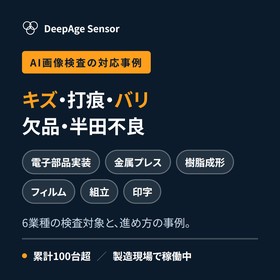 AI画像検査の対応事例｜キズ・打痕・バリ・欠品・半田不良