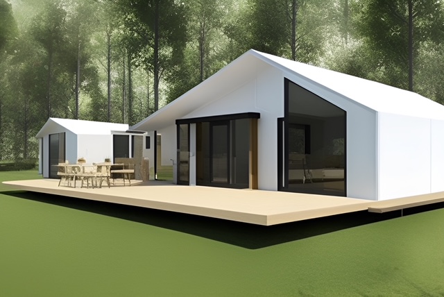 【避難所向け】グランピング｜ユニットハウス