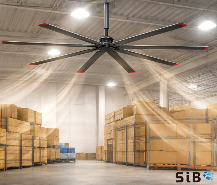 【倉庫向け】省エネ大型シーリングファン