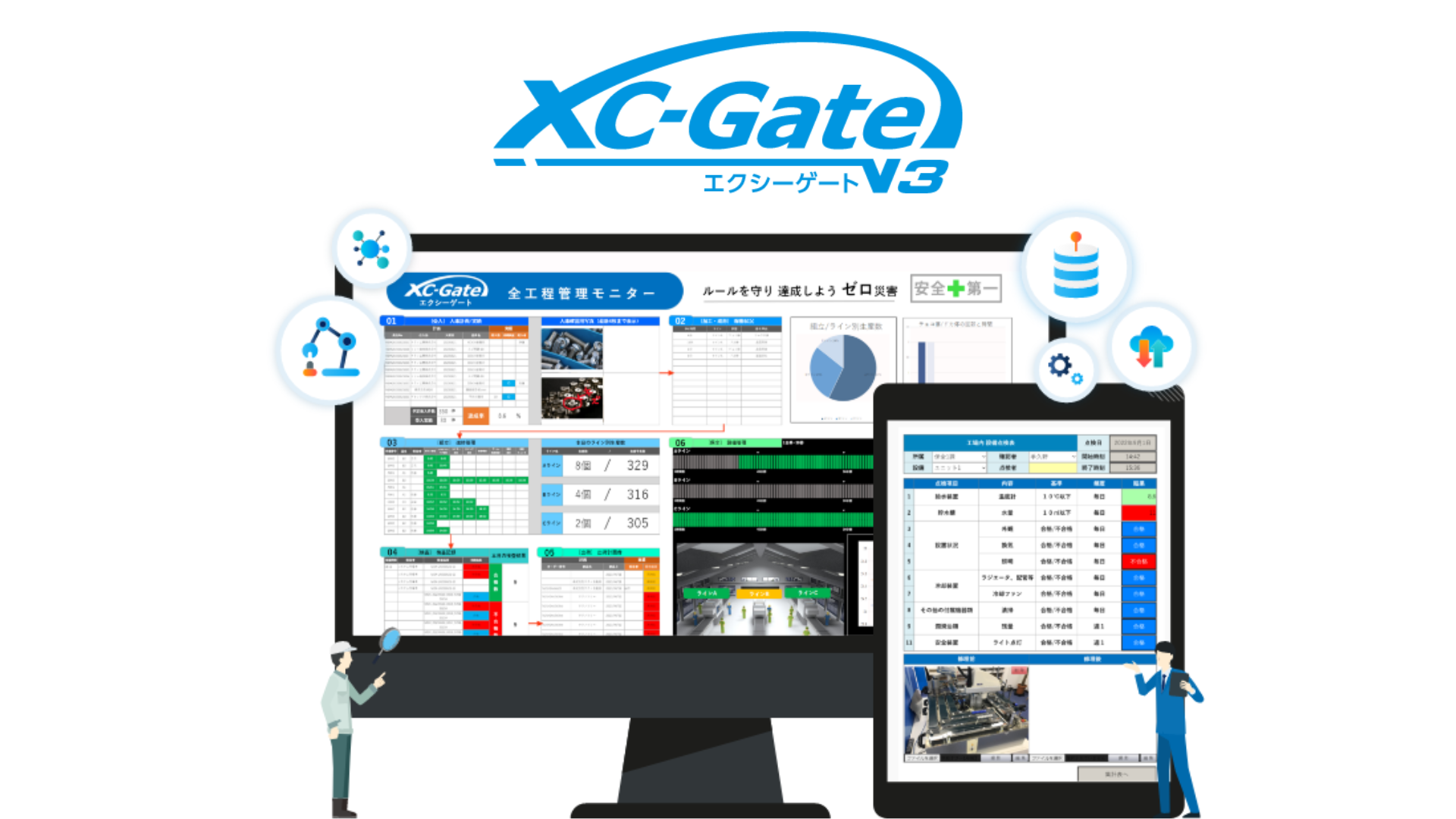 【製造業向け】XC-Gate.V3 品質記録電子化ソリューション
