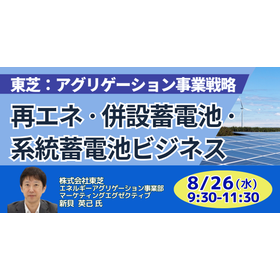 [Seminar] Toshiba Corporation: Renewable Energy, Co-located Storage Batteries, and Grid Storage Battery Business product image