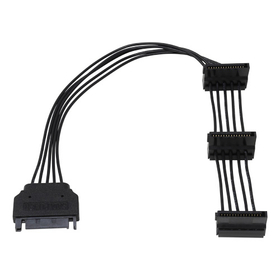 SATA用電源3分岐ケーブル『S3-1504SALB』