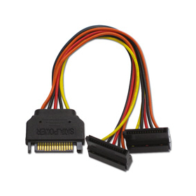 シリアルATA用二股電源ケーブル『S2-1504SAC』