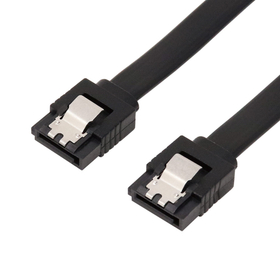 ラッチ付シリアルATAケーブル『SAT-6145BK』