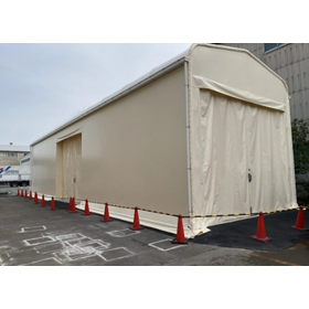 【テント倉庫 施工実績】資材保管用テント