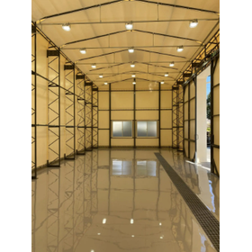 【テント倉庫 施工実績】作業用テント倉庫