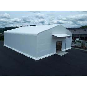 【施工実績】防鳥ネット付きテント倉庫