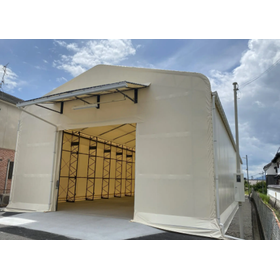 【テント倉庫 施工実績】製品保管用テント倉庫