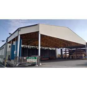 【施工実績】木材保管用上屋テント