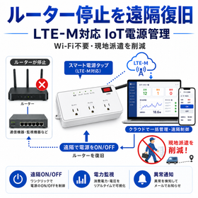 ルーター・通信設備の遠隔再起動｜LTE-M対応 IoT電源管理