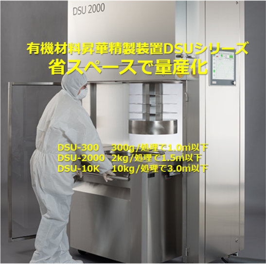 【燃料電池向け】超高純度昇華精製装置