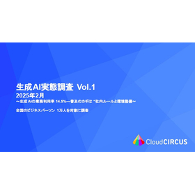 生成AIの業務利用を加速させる！『生成AI実態調査 Vol.1』