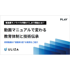 【資料】動画マニュアルで変わる教育体制と技術伝承