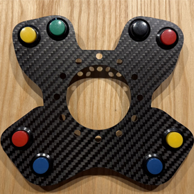 【製作事例】ステアリングスイッチパネルをカーボンで製作