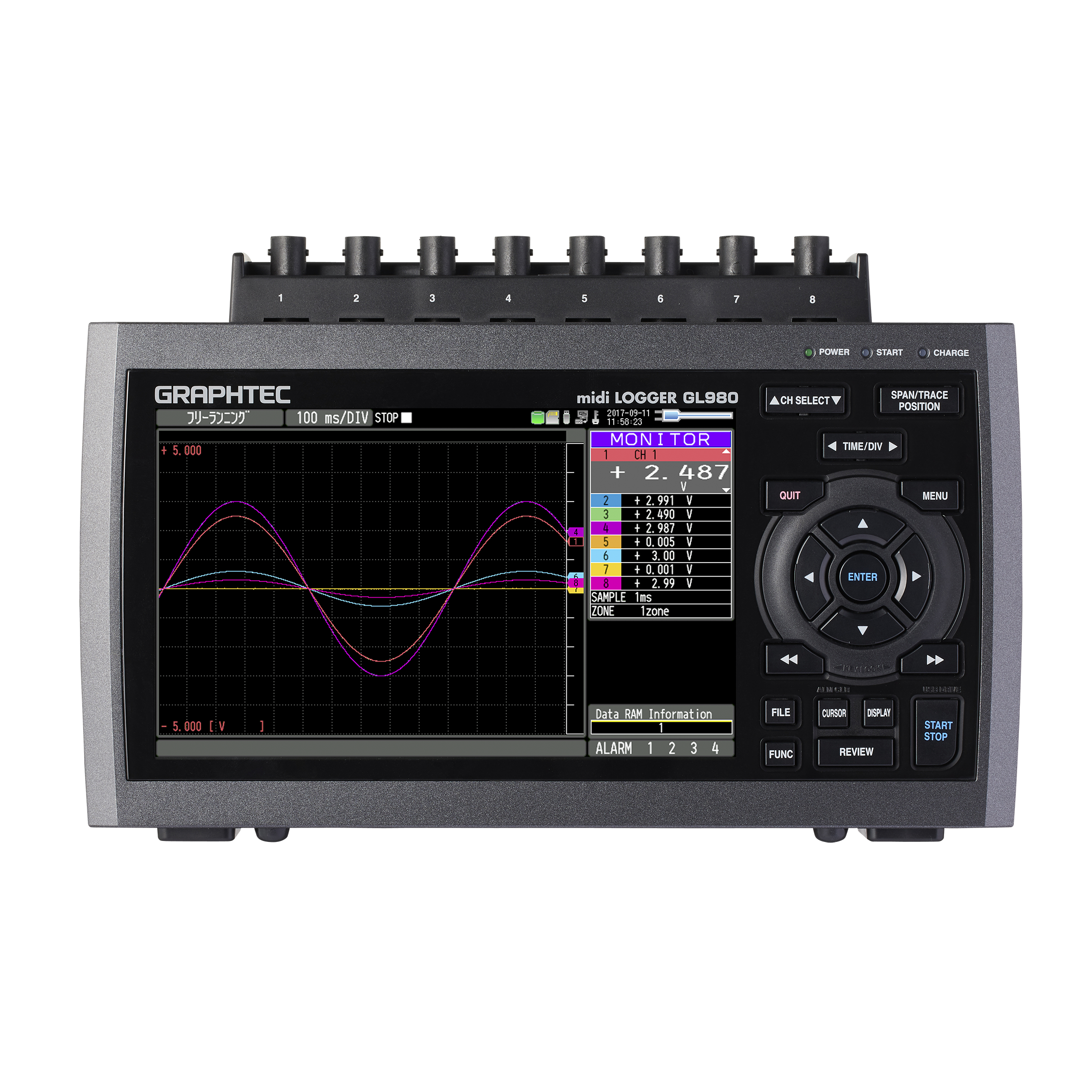 【教育機関向け】絶縁高速8チャネルデータロガー