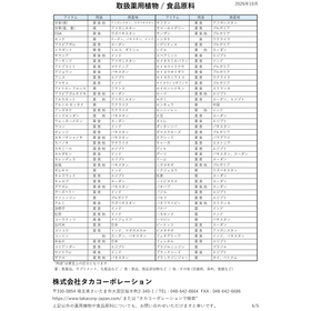 取扱薬用植物 / 食品原料 P.4