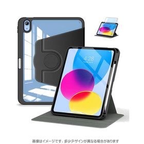 iPad A16/10.9第10世代背面クリアケース(360度)
