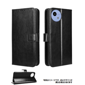 AQUOS wish5 SH-52F対応 手帳型ケース ブラック