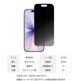iPhone17対応 覗き見防止フィルム(360度)