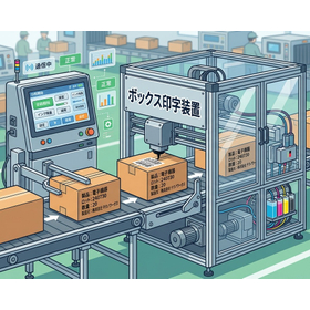 【化粧品製造向け】ボックス印字装置