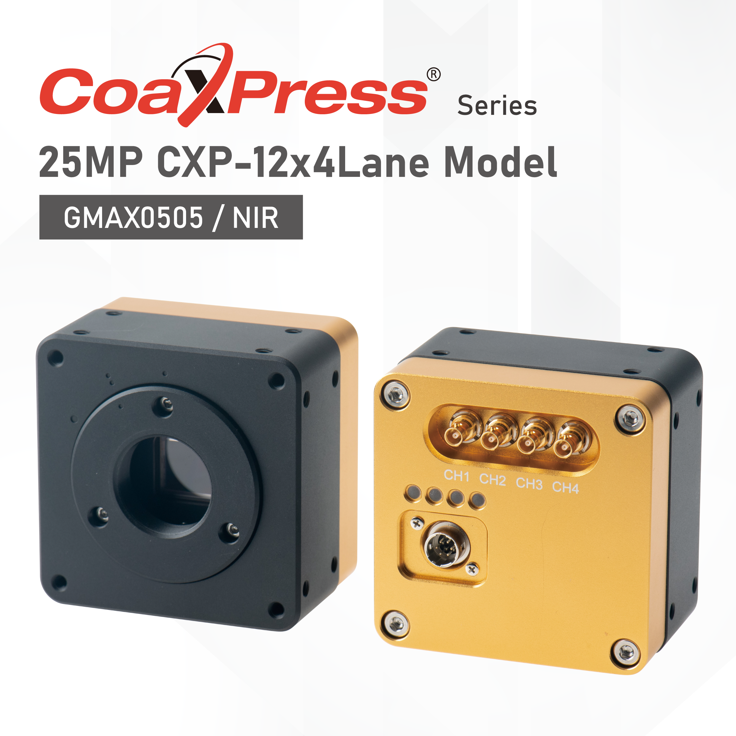 【研究開発向け】25MP近赤外カメラ｜850–940nmで高QE