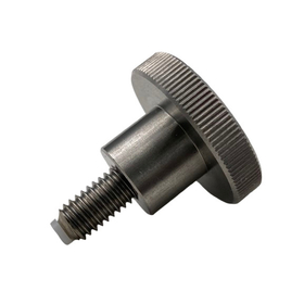 Knurled knob with stepped SUS and r...