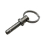 Ball lock pin, ultra-low head type