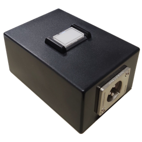 Low-cost tabletop switch box with one switch, box type.