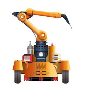 自走式全方位大型溶接ロボット『小萌』