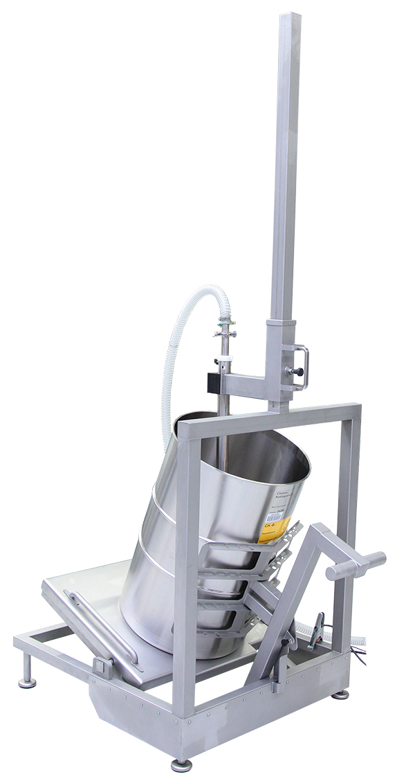 吸引ノズル専用:ドラム缶傾斜ユニット～省力化に最適！！～