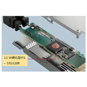 1液硬化型低揮発 12W放熱ゲル『STG120R』 製品画像
