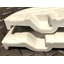 Water jet cutting processing of resin concrete manhole covers.