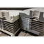 Water jet cutting of resin-metal composite products