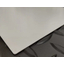 Water jet additional processing for window cutout in piping for water heater cover.