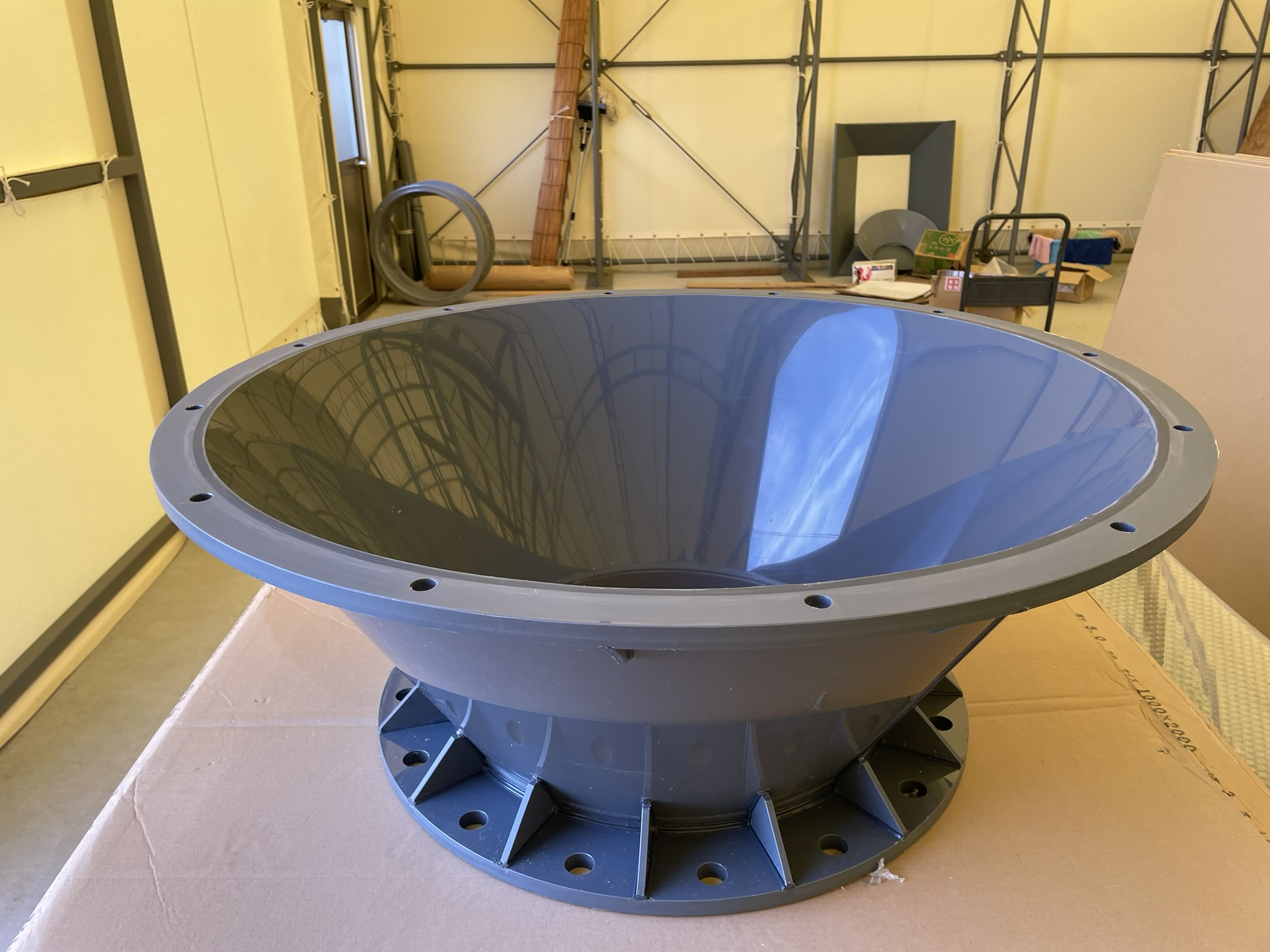 ポリプロピレン加工　PP加工品　PPダクト　PP製消防車用タンク