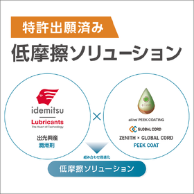 高機能潤滑剤とPEEKコーティングによる低摩擦ソリューション
