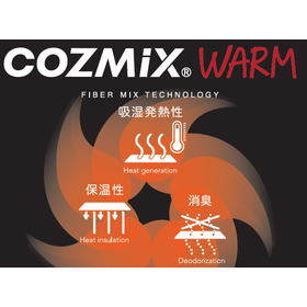 湿発熱繊維&times;再生ポリエステル繊維『COZMIX WARM』