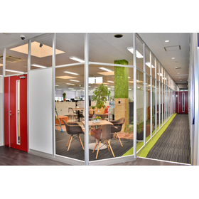 What is a glass partition?