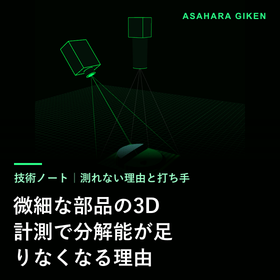 微細な部品の3D計測で分解能が足りなくなる理由